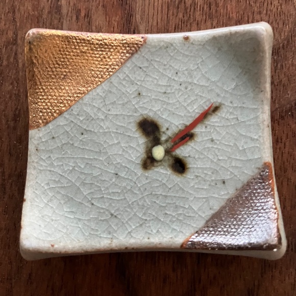 JAPANESE CERAMIC CHOPSTICK/CUTLERY REST SET OF 4 VINTAGE UNIQUE - Picture 2 of 9